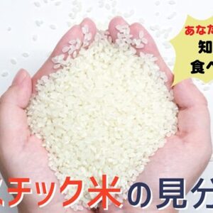 プラスチック米！表示義務なし精米改良剤